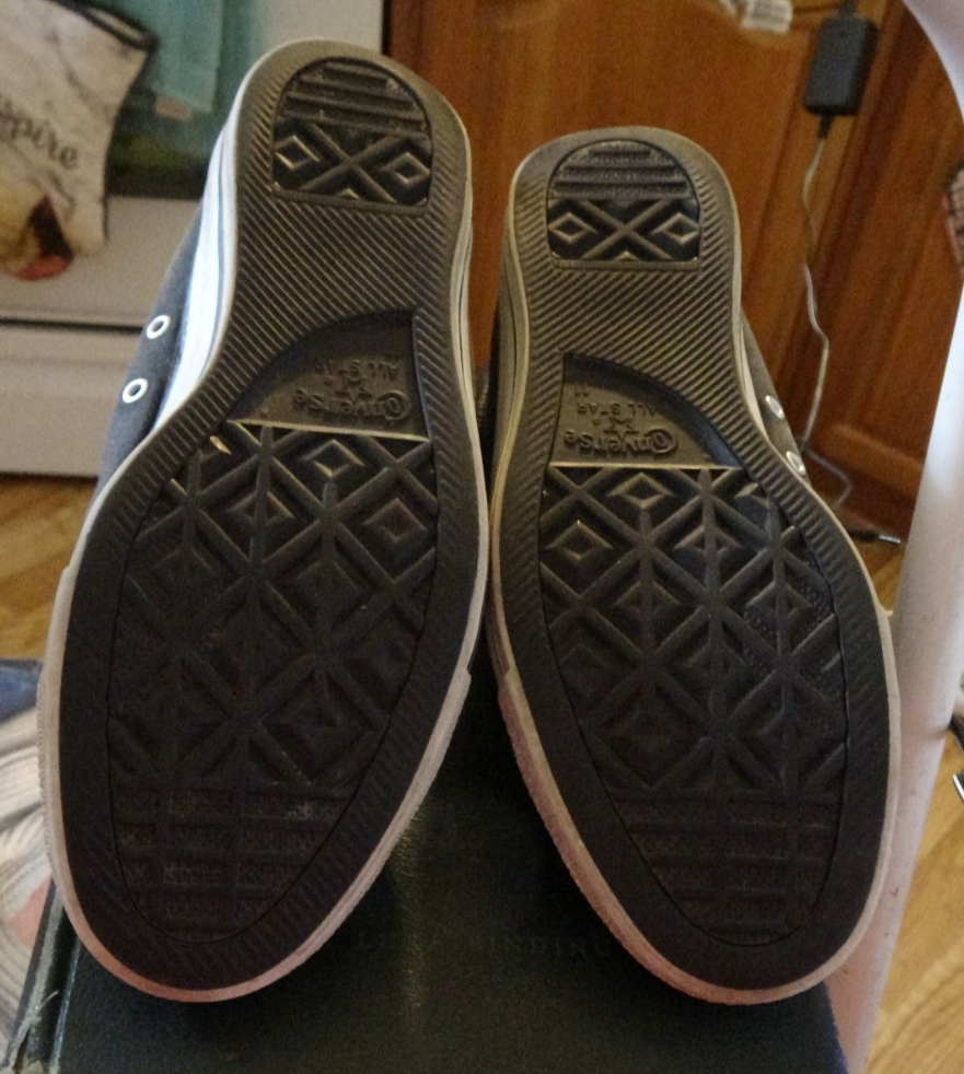 80S CONVERSE ALL STAR BLACK CANVAS MADE IN USA SNEAKERS TENNIS