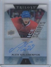 2017-18 UPPER DECK TRILOGY ALEX GALCHENYUK ICE SCRIPTS AUTO