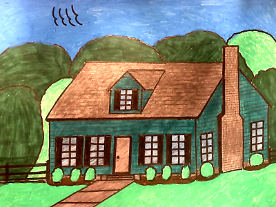 house illustration  House illustration, Illustration, Building