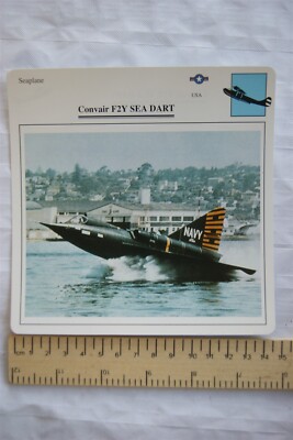 Convair F2Y Sea Dart - USA - Wasserflugzeug - Collectors Club Card