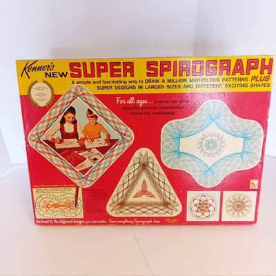 Vintage 1969 Kenner's Super Spirograph No. 2400 **Missing Pieces See Pics**