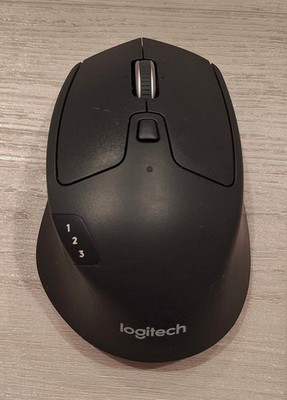 Logitech M720 Triathlon Wireless Mouse BLUETOOTH USB BLACK HYPER FAST SCROLLING
