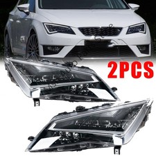 2Pcs LED Front Headlight Turn Signal Brake Light For Seat Leon FR 2013-2016