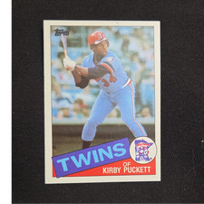Topps 1985 Kirby Puckett #536 Minnesota Twins MLB Baseball Rookie Card Base Set. rookie card picture