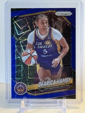 DEARICA HAMBY 2025 Panini Prizm WNBA BLUE VELOCITY #39 Los Angeles Sparks