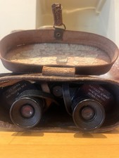 Vintage British Military Binoculars Bino Prism No.2 Mk II x6  + Original Case
