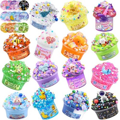 LAWOHO 15 Pack Slime Kit Valentine Gift, DIY 4.45 x 6.89 x 2.13 inches, Type1 