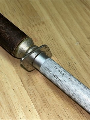 Vintage DUE BUOI Italy - Knife Sharpening Steel / Honing Rod - Still Sharp!