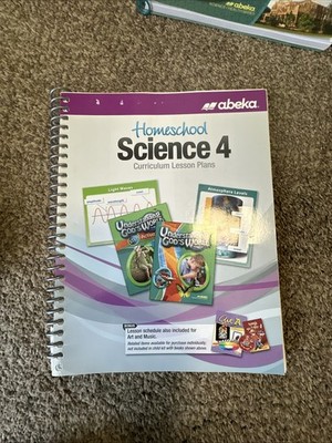 Abeka Homeschool Science 4 Lesson Plans And Student Book Etc