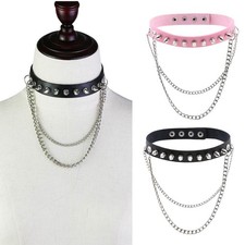 Punk Gothic Halsband für Herren, Choker mit ...
