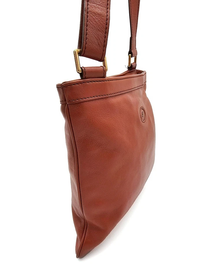 The Bridge Story Uomo Brown Leather Crossbody Shoulder Men's Bag Made in Italy - Image 3 of 4