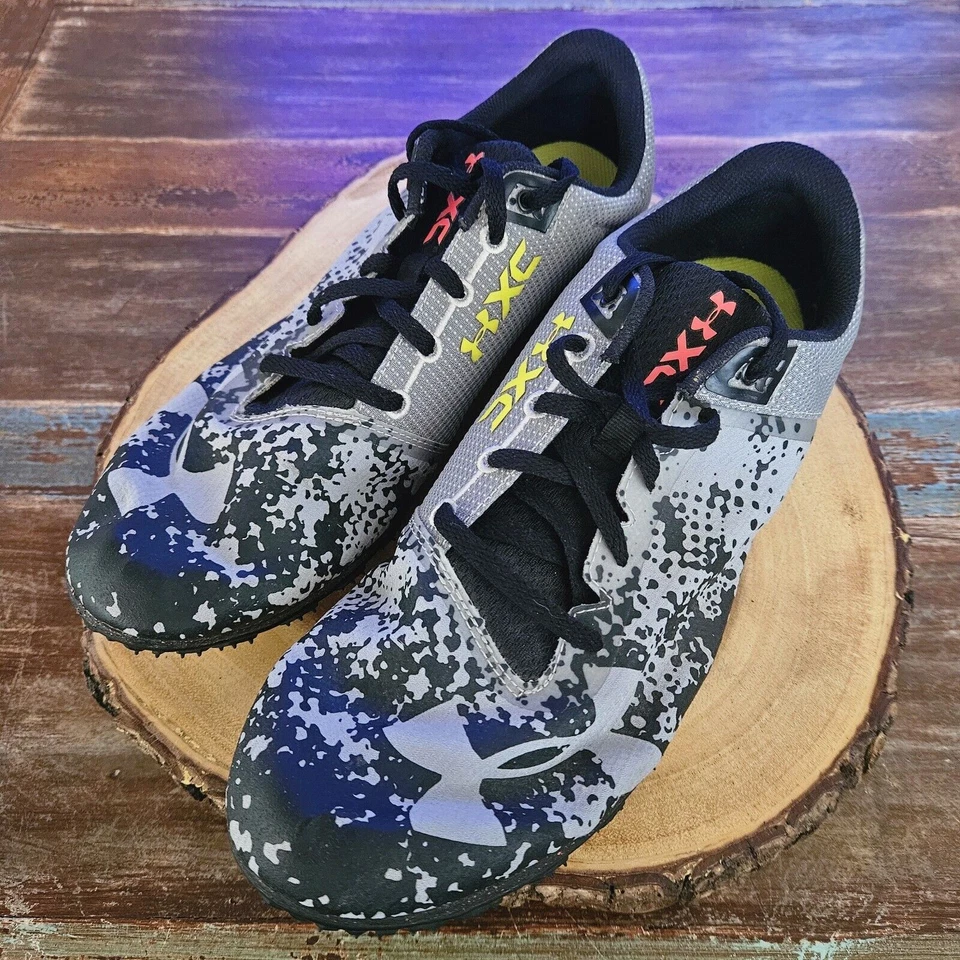 Zapatos Under Armour Brigade Cross Country para correr con clavos 1295740-100 para hombre talla 12 Foto 3 de 4