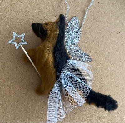 DEUTSCHER SCHÄFERHUND WEIHNACHTSFEE - Teil Nadelfilz HUND