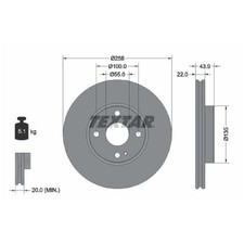 2x Bremsscheibe vorne für Mazda 2 DL MX-5 4 ND RF | 26204929
