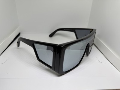 Tom Ford Shield Sunglasses TF710 Atticus 01C Shiny Black | eBay