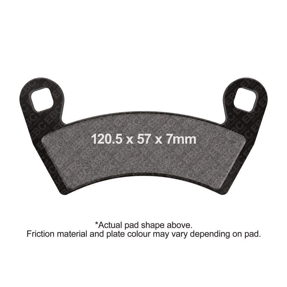 EBC Motorcycle R Brake Pads Front Right for Polaris 700 Ranger 6 x 4 EFI 2008