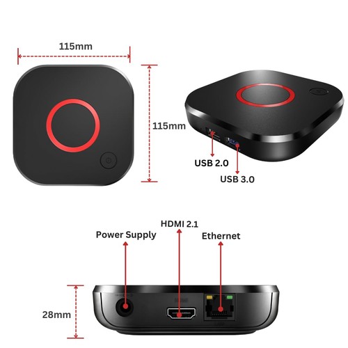 MAG544w3 TV Set-Top Box - 4K HDR TV Streaming Device with Amlogic S905Y4 Chip... - Picture 6 of 8