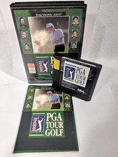 pga tour golf sega genesis game complete vintage tested 