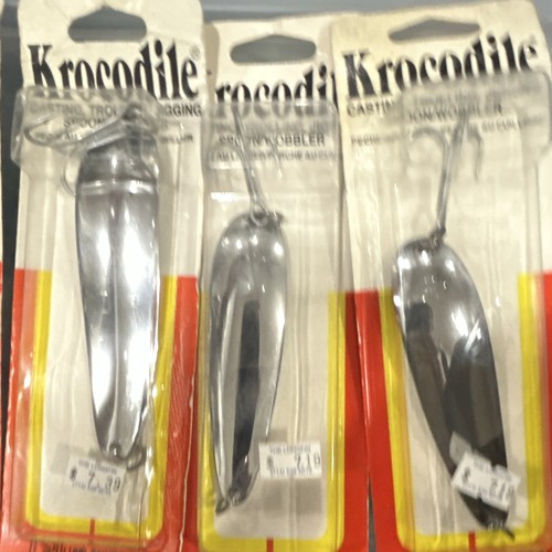 Luhr-Jensen Krocodile Spoon Casting 2 1/4" 2-1/4oz Silver Chrome Wobbler - Afbeelding 4 van 7