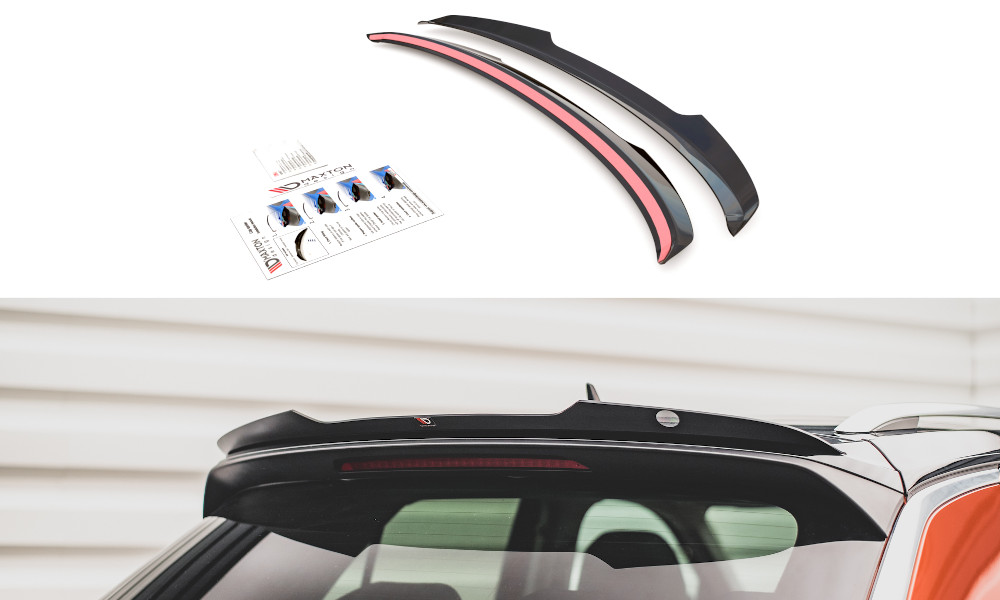 Extension de Becquet Maxton Noir Brillant pour Volkswagen T-Roc Mk1 en ABS de qualité