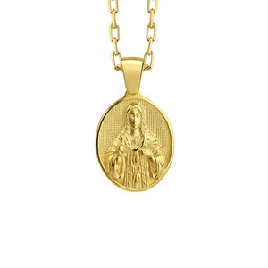 Authentic Saint Tatiana of Rome Necklace in Gold Plated 925k Silver with Chain for Women