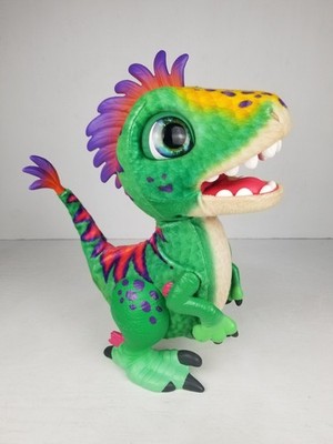 FurReal BABY DINO Dinosaur Munchin Rex Dino interactive Electronic Toy Tested 12