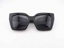 Jimmy Choo Sunglasses, Eleni/G/S 1EIIR FM 3 Black, 53-20-145, Plastic, Italy