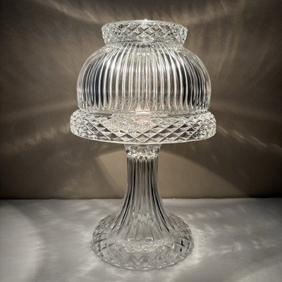 Fifth Avenue Estate Crystal Clear Accent Fairy Lamp Electric Pedestal 12'' Tall