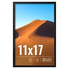 LaVie Home 11x17 Picture Frame for Wall Display, Black 11x17,
