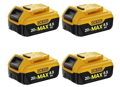 #ad 4 Pack 8.5Ah Battery for DeWalt 20V MAX XR DCB204 DCB203 DCB201 Li Ion $160.00