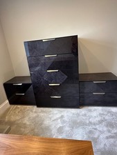 PREMIUM ITALIAN ALF ITALIA RIVIERA BEDROOM SET  TALLBOY + 2 BEDSIDE CABINETS