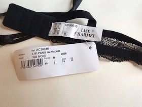 Vintage Lise Charnel French Lingiere Bra Paris Glamour No Noir 32B