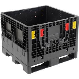 Industrial Folding Bulk Shipping Container 32''''Lx30''''Wx25''''H 1800 Lb. Capacity