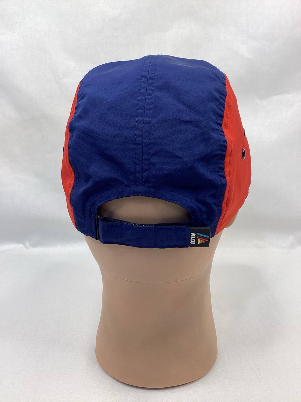 ALDI Gear 5-Panel Adjustable Running Cap Blue Red… - image 3