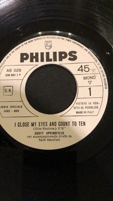 Fats Domino/Dusty Springfield    I'm In The Mood For Love I Close My Eyes 45  JB