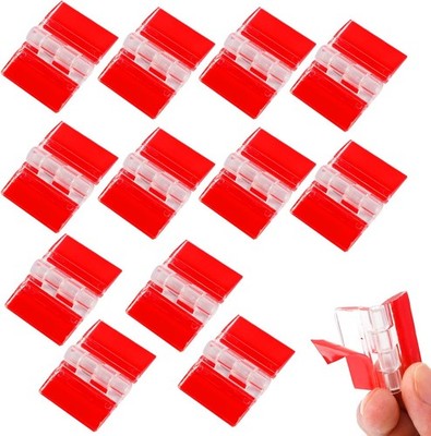 Scharnier Klar Acryl 12 Stück Selbstklebend Klappbar 35x25mm für Möbel DIY