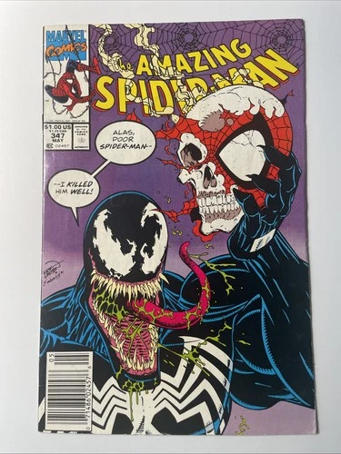 AMAZING SPIDER-MAN 347 VENOM COVER 1991 FN/VF