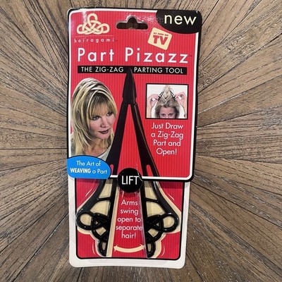 Part Pizazz Zig Zag Part Kit Hairstyle Tool Vintage Y2K Hairagami NEW