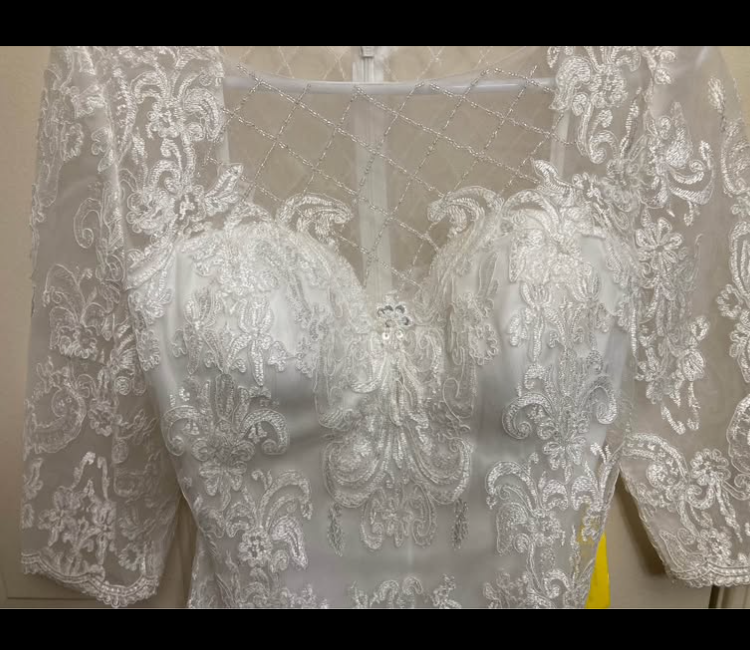 Never been worn Ivory Lace Sheath Dress