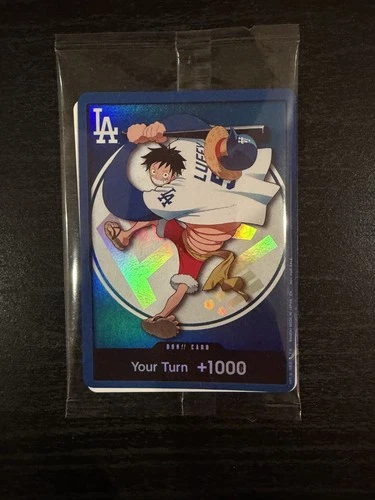 2026 Dodgers x One Piece Collab Promo Card Monkey D. Luffy Limited Edition