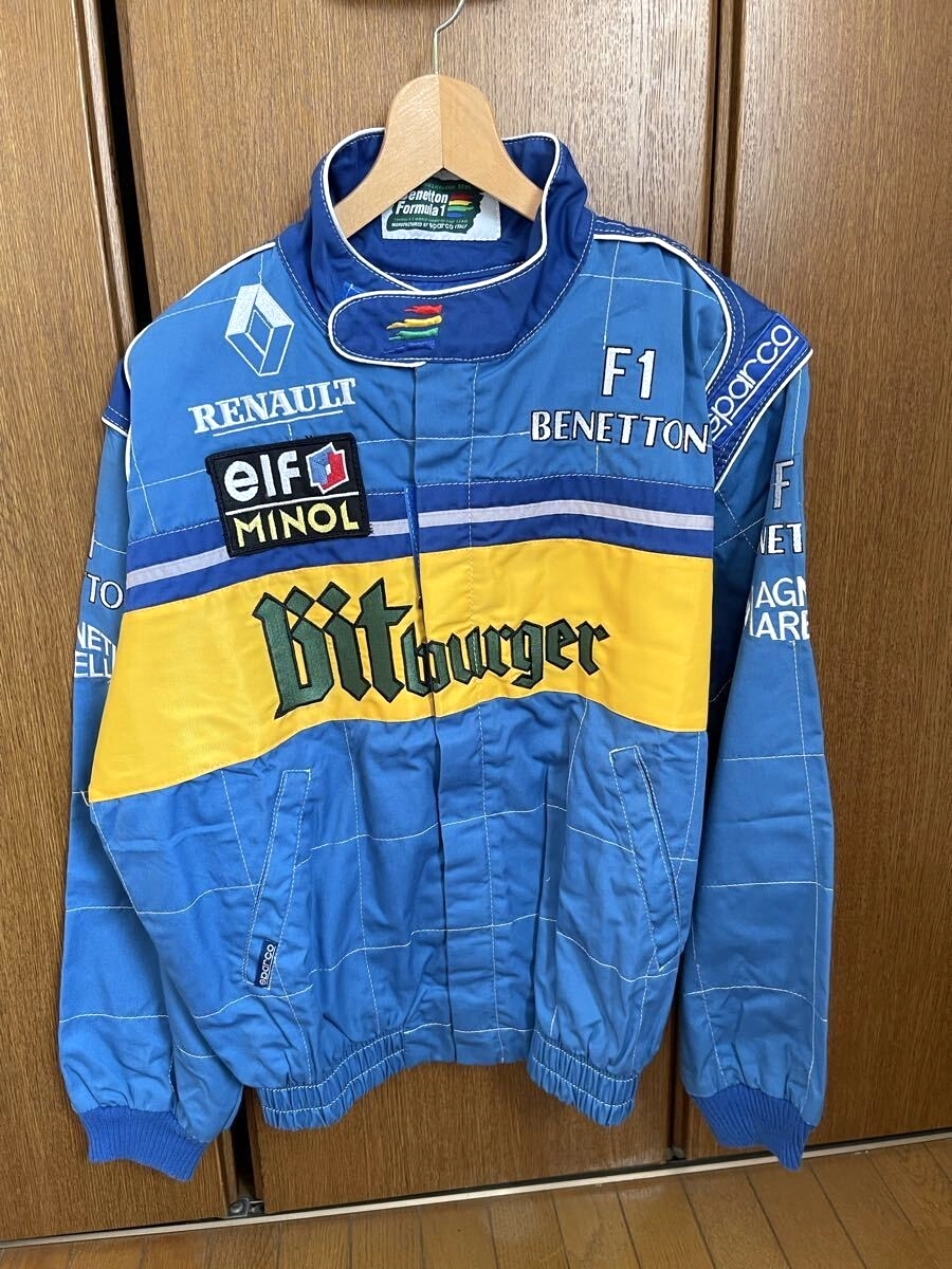 Benetton バイクジャケット Formula 1 青 Benetton Renault F1 Team Racing Jacket Sparco Blue Size M | eBay