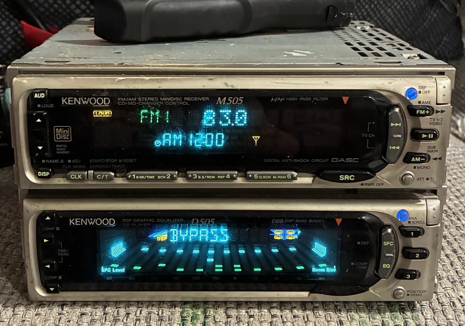 KENWOOD M505 D505 JDM MD Receiver + CD DSP Graphic EQ Vintag