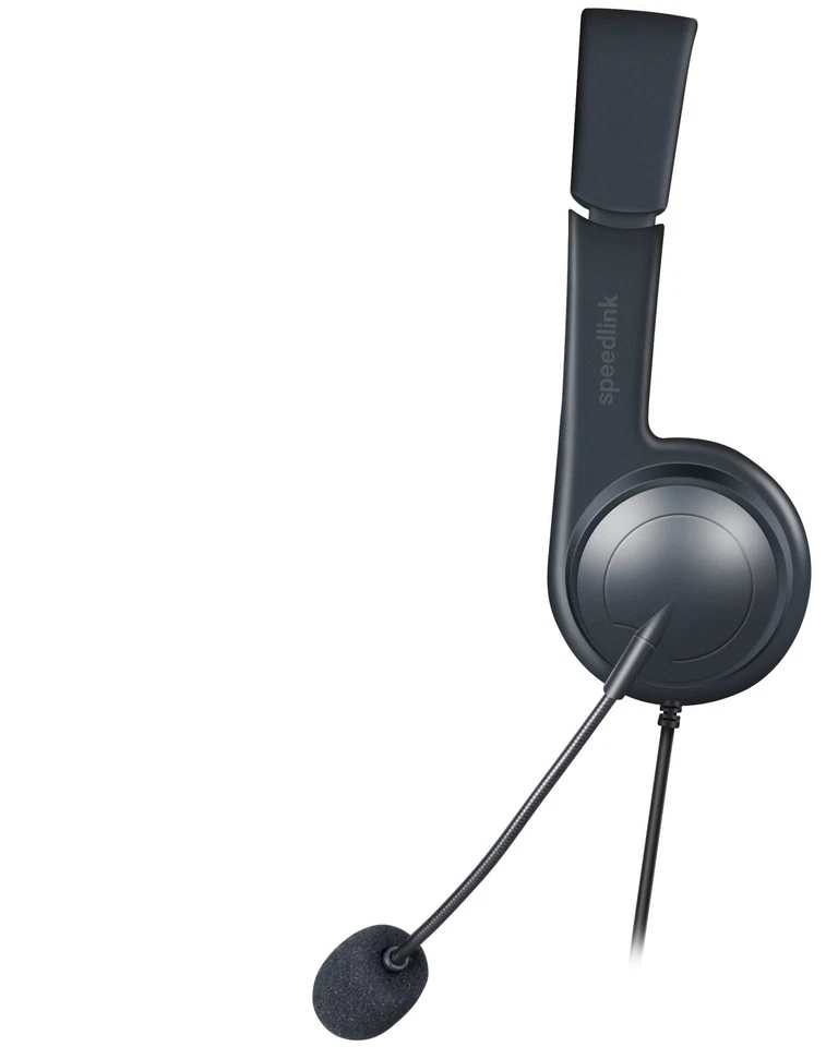 Speedlink USB Headset Kopfhörer mit Boom Mikrofon + Fernbedienung PC Notebook - Bild 2 von 4