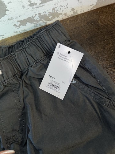 NWT! Jumping Beans Pull On Parachute Pant Size 8 Pewter Knight Gray - Picture 4 of 8