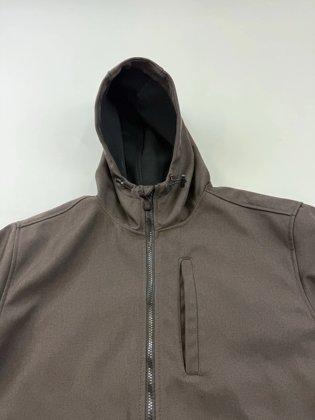 Bass Creek Outfitters Jacket Mens XL Brown Hooded Softshell Full Zip Parka Warm image 4