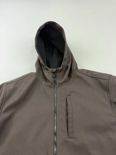 Bass Creek Outfitters Jacket Mens XL Brown Hooded Softshell Full Zip Parka Warm image 4