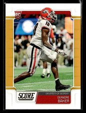 2019 Score #375 Deandre Baker Gold Rookie Card Georgia Bulldogs. rookie card picture