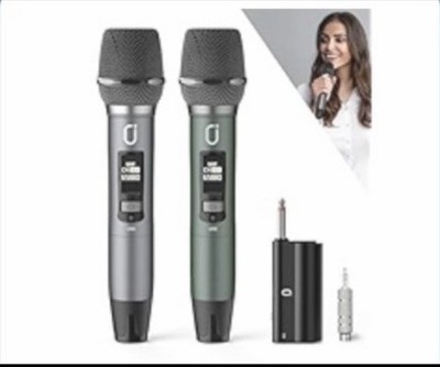 Wireless Microphones, Professional UHF Dual Microphones for Karaoke, Wireless...