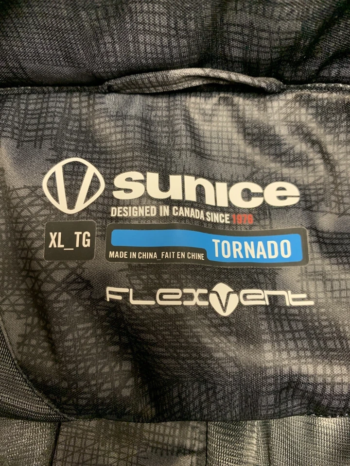 Sunice Ladies Tornado Flex Vent Golf Pants XL Gray Black Geometric Waterproof - Image 3 of 4