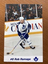 1990-91 Toronto Maple Leafs Team Issue #8 Rob Ramage
